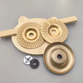 5-Piece Wood Carving Disc Set, Compatible with 100-Type Angle Grinder, Wooden Grinding Wheel Discs, 3 Grinding Discs + 2 Angle Grinder Pressure Plates, Tool Accessories