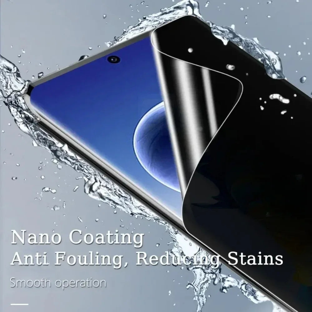 Privacy Screen Protector for Samsung Galaxy - 3 Pack Hydrogel Tidesmit