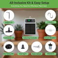 Upgraded Solar Drip Irrigation System Automatic Watering Plants Supplies for Home and Garden Balcony Greenhouse Hanging Plants
