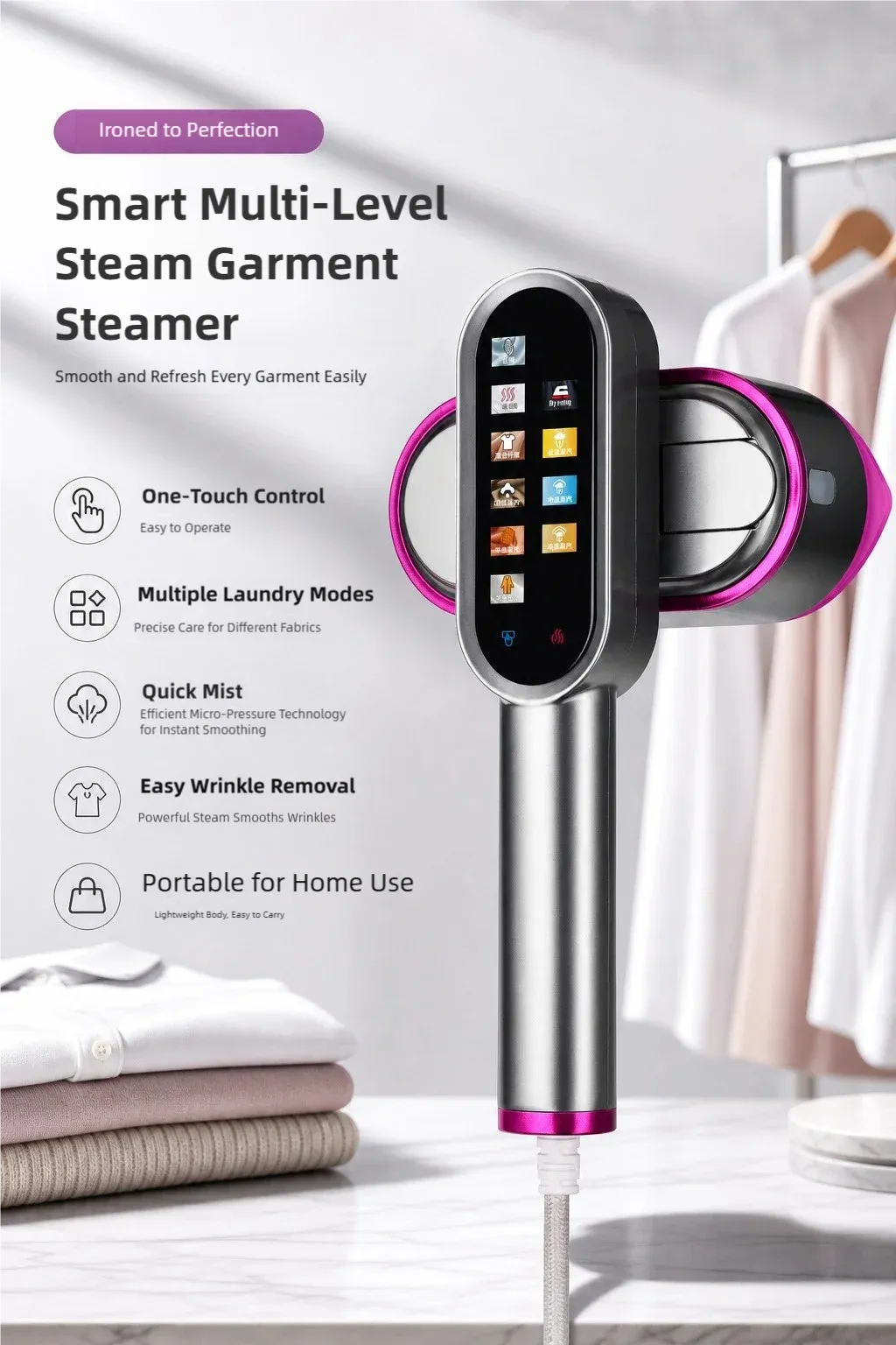 Tinsol 2-in-1 Handheld Steam Iron