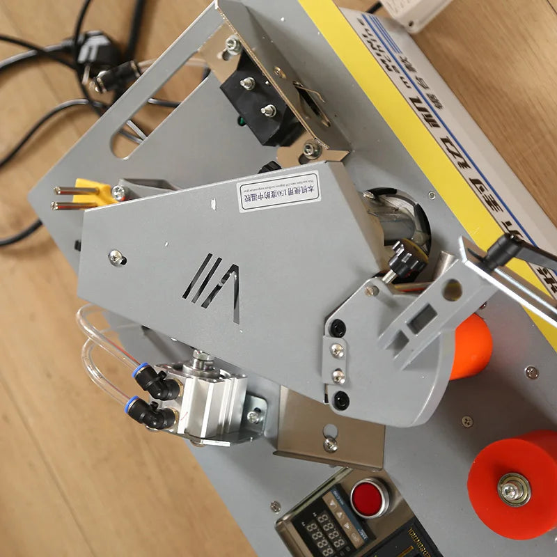 220V Mini Edge Banding Machine from Poland Woodworking Home Decoration Curved Straight Line Saw Table Edge Banding Machine Tools