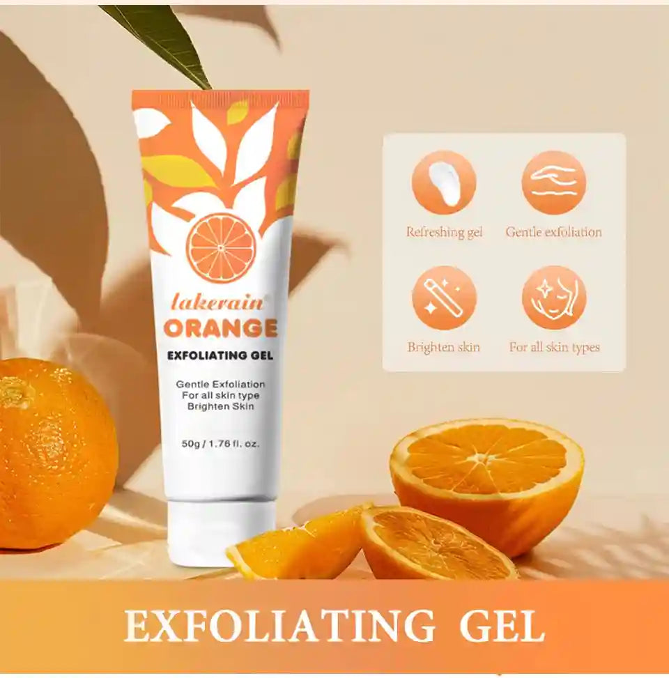 Orange Exfoliating Gel for Radiant Skin - Natural Brightening Treatment Scrubs Treatments Tidesmit