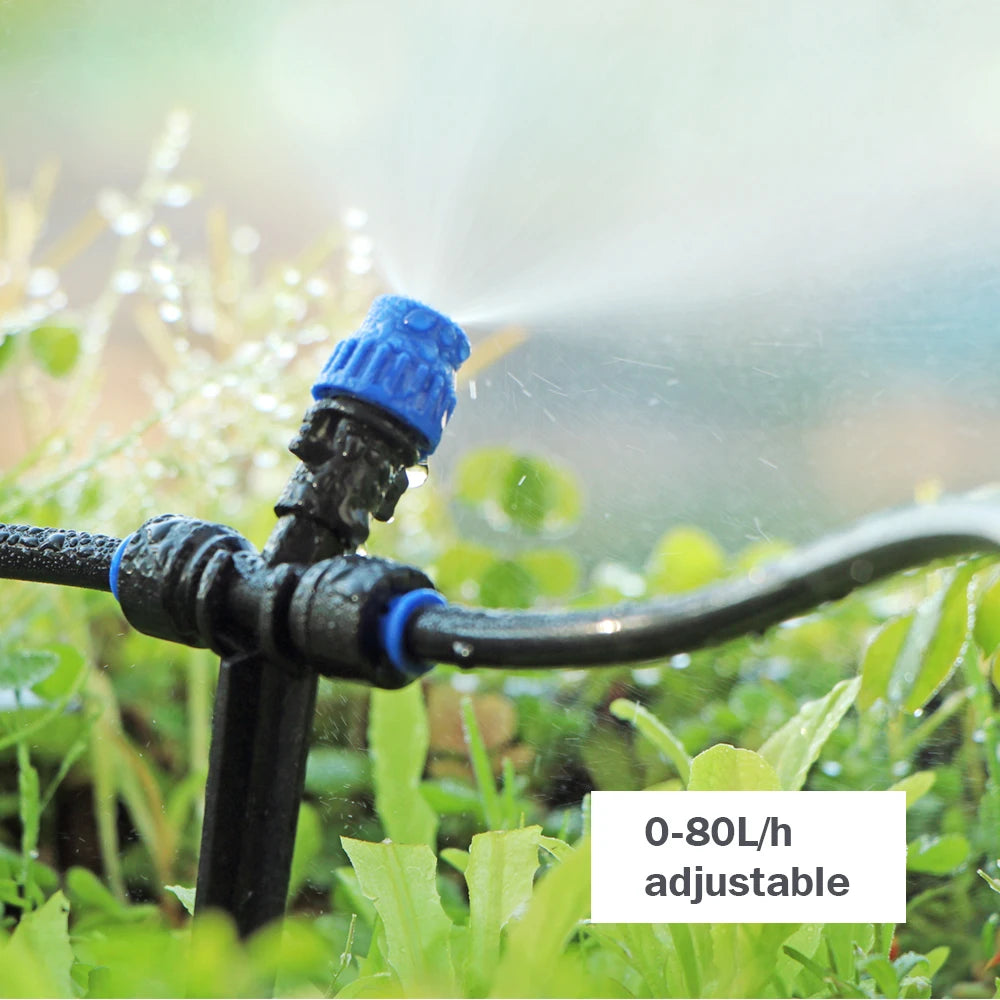 Gardening Independent Dual Zone LCD Display Watering Timer Irrigation Kit Garden Foldable Adjustable Ground Plug Atomized Spray