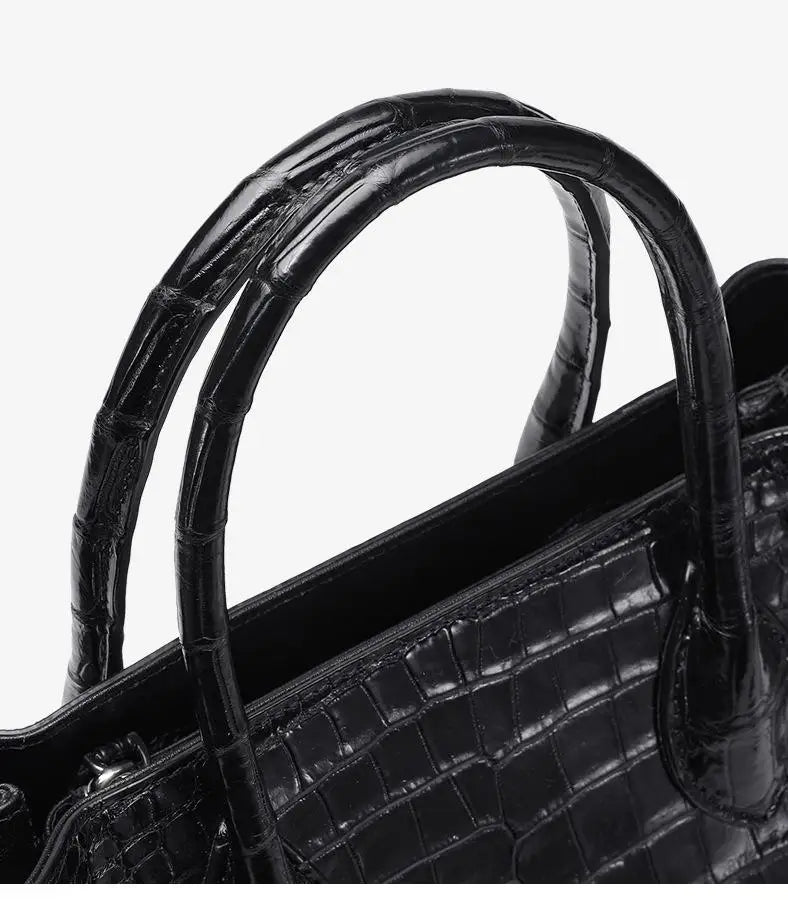 2023 New Designer Crocodile Leather Women Handbag Business Genuine Leather Lady Bag  Large Capacity Shoulder Crossbody Bag 40