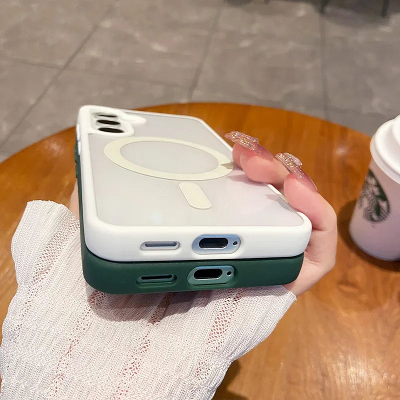 Magnetic Wireless Charging Phone Case for Samsung - Shockproof Cover Tidesmit