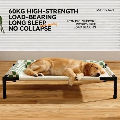 New Style Raised Mesh Cat Dog Off-The-Ground Pet Bed Removable And Washable Breathable Pet Sofa Moisture-Proof With Pilloww
