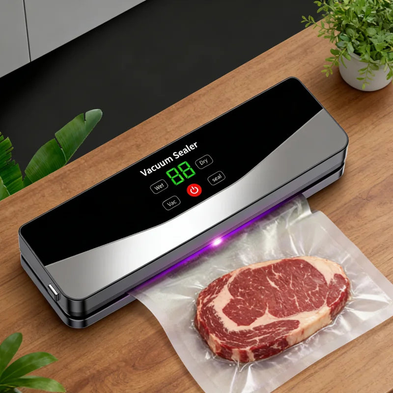 2026 Rechargeable Wireless Portability Vacuum Sealer With Sealing Countdown Display Multi-Pack Vacuum Touch Waterproof Buttons