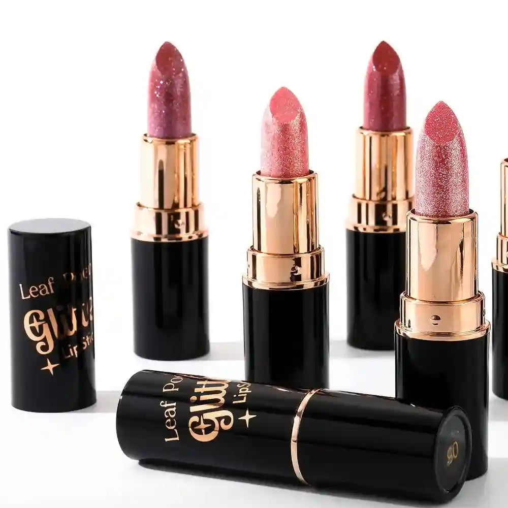 Metallic Glitter Waterproof Lipstick - Long-Lasting Shimmer Formula Lip Care Tidesmit