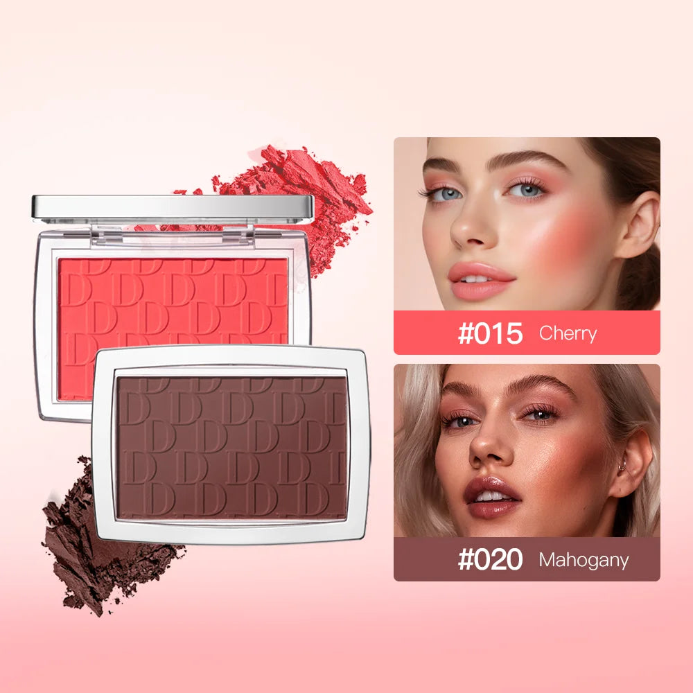 Tidesmit matte peach cheek tint blush palette swatch showing waterproof face contour and rouge texture detail