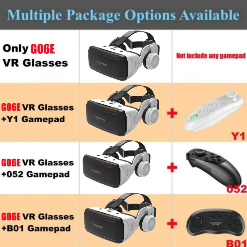 VR Headset for Smartphones: G06E Immersive 3D IMAX Smart Glasses Tidesmit