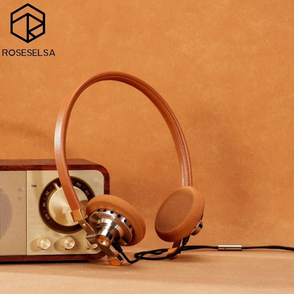 Vintage Metal Over-Ear Hi-Fi Headphones RZ200m by Tidesmit Tidesmit