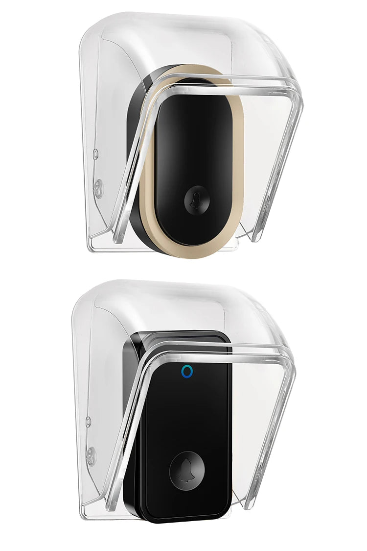 CACAZI Waterproof Cover For Wireless Doorbell Button Smart Ring Chime Button PC Transparent Outdoor Rain-cover Home Case New
