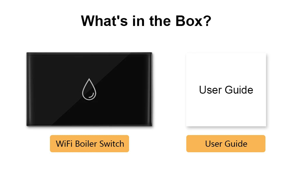 WiFi Boiler Switch 4400W App Timer for Smart Home Energy Management Tidesmit