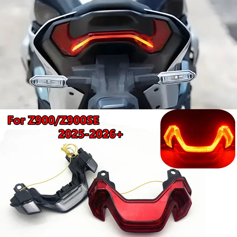 Fit For Z900 Tail Light For Kawasaki Z900 Z900SE Z900 2024 2025 2026 Rear Tail Light Brake Turn Signals Integrated Brake Light