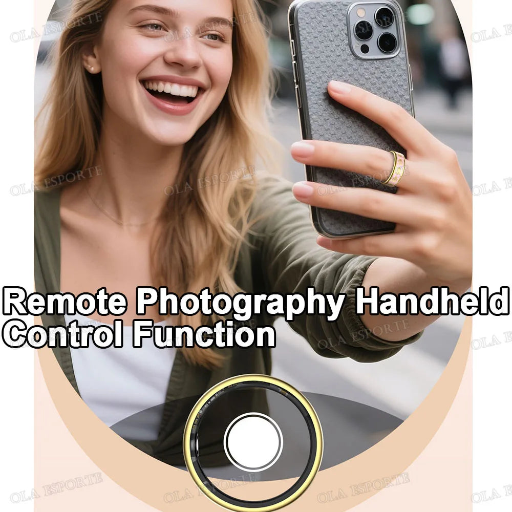 Bluetooth Smart Ring Men Women Heart Rate Blood Oxygen Health Monitor Gesture Control Waterproof Sports Various styles Smartring