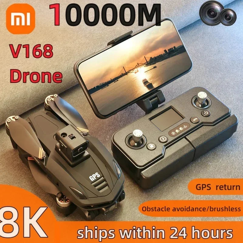 8K GPS Camera Drone with Obstacle Avoidance - Foldable Pro Model Tidesmit