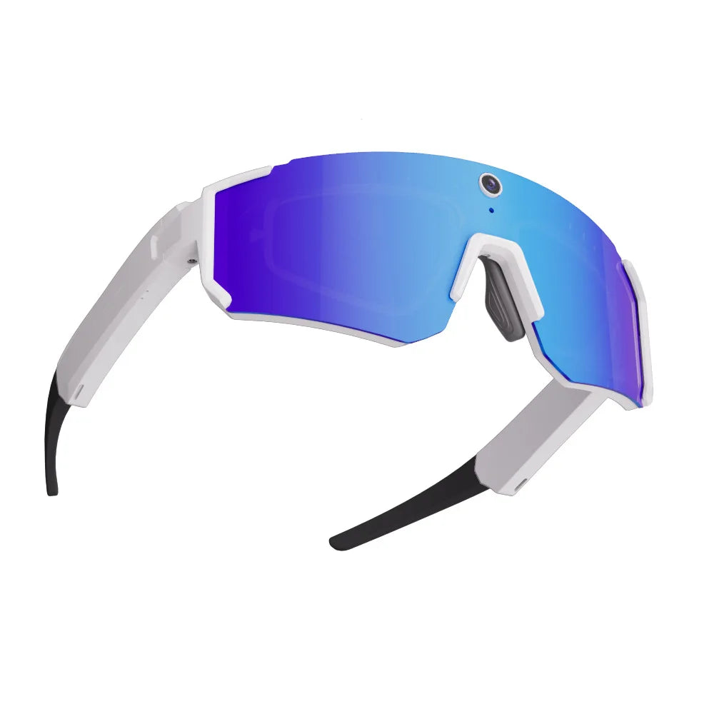 4K Polarized Smart Sunglasses with Bluetooth Audio & Camera - Tidesmit Blue Tidesmit