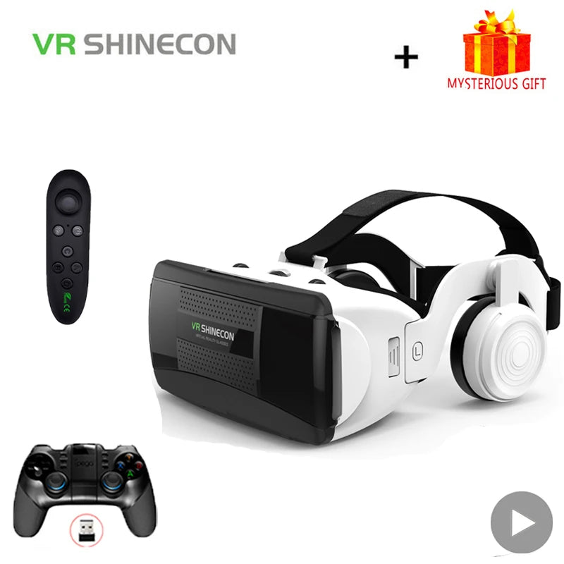 Tidesmit Smartphone VR Headset with Adjustable Lenses and Remote Control Tidesmit