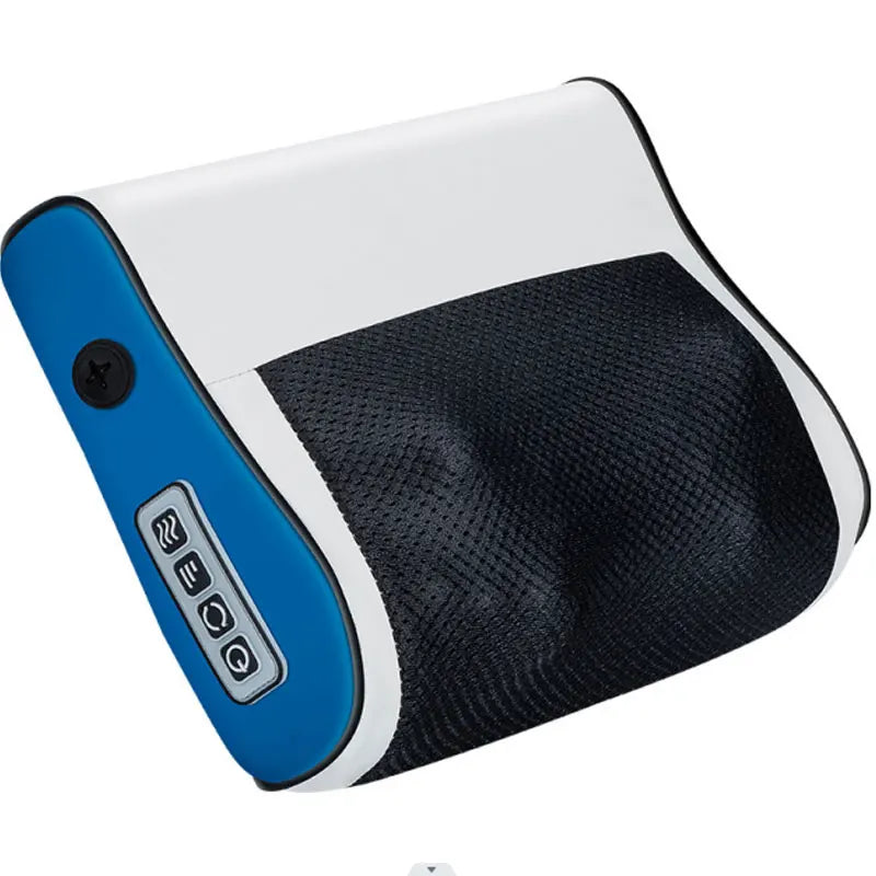Neck and Shoulder Massager: Heated Deep Kneading Device for Home Spa Relaxation Treatment Blue EU Plug Tidesmit