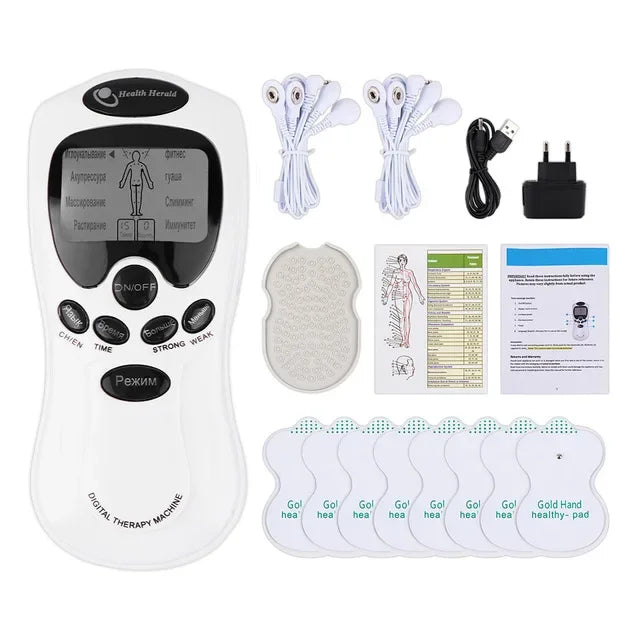 EMS Tens Unit Muscle Massager: Portable Deep Tissue Pain Relief Body Shaping Massage Equipment Russian Type 2 Tidesmit