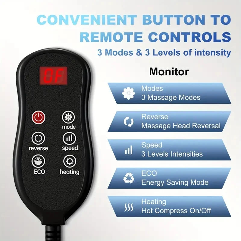 Electric Foot Massager with Shiatsu Kneading & Heat Therapy | Tidesmit Relaxation Treatment Tidesmit