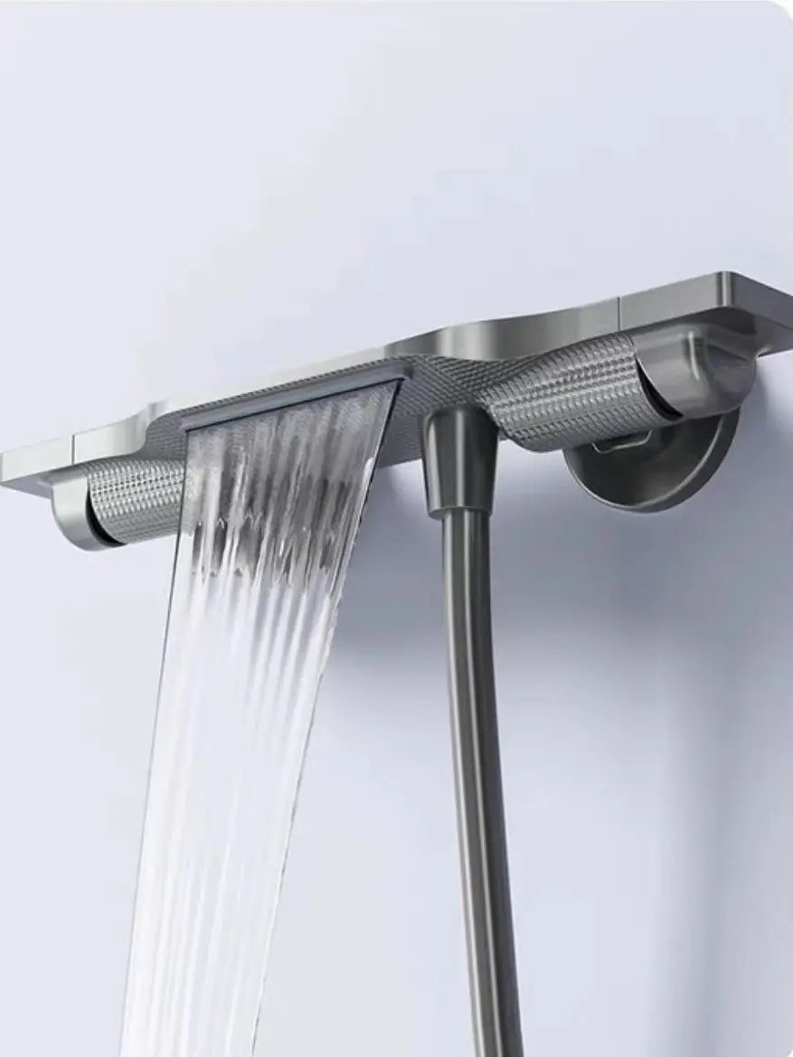 Minimalist waterfall faucet, bathroom hot and cold water faucet, multi-functional simple shower head, bathing shower faucet