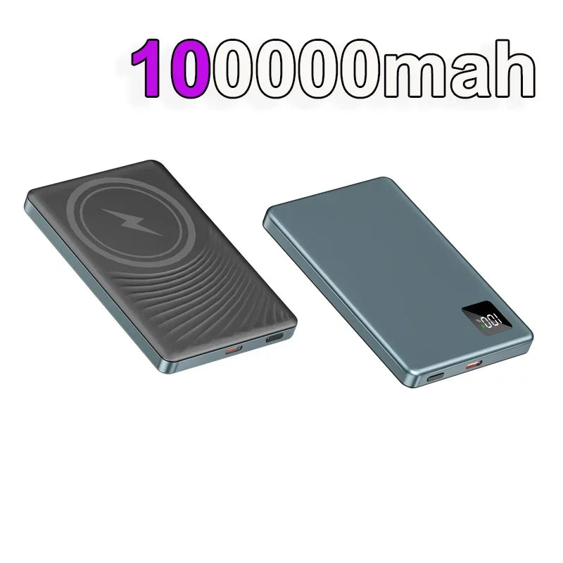 Tidesmit Magnetic Portable Charger 100000mAh PD Fast Power Bank Blue 100000mah Tidesmit