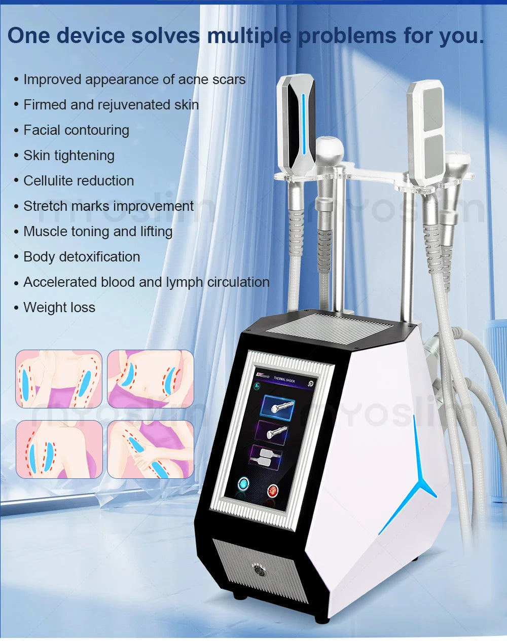 Electric Back Massager - T-Shock Deep Tissue Heat Therapy Device Back Massage Instrument Tidesmit
