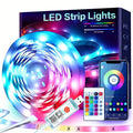 RGB LED Strip Lights, 5V USB Powered LED Tape,  24 Key Remote & APP Control, Music Sync Flexible Ambient Lighting for DIY Living Room, Bedroom,TV Backlight, Game Lighting,Party, Decorative String Lights