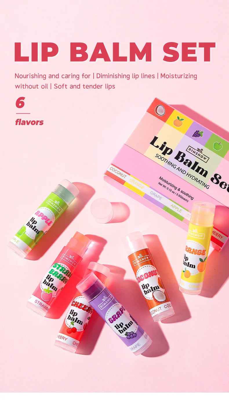 Fruit Moisturizing Lip Mask Set - Nourishing Lip Treatment for Dry Lips Lip Care Tidesmit