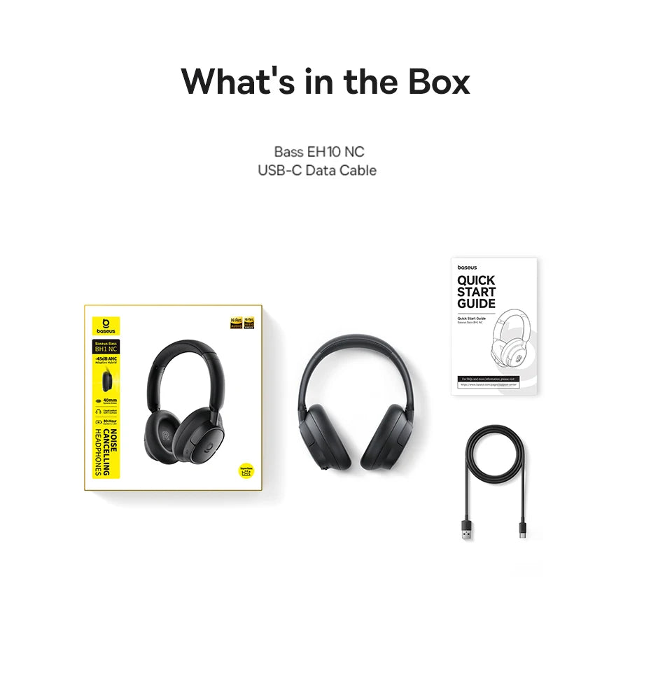 Wireless Headphones with Active Noise Cancellation & 120H Battery Tidesmit