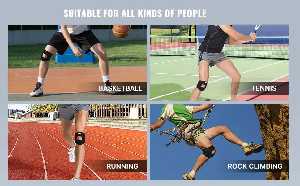 Patella Knee Brace for Women Men,Patellar Tendon Support Strap for Arthritis Tendonitis Running  Knee Hiking Basketball-1 pair