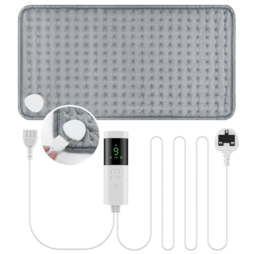 Electric Heating Pad for Neck and Back with 9 Heat Levels - Tidesmit Body Shaping Massage Equipment Tidesmit