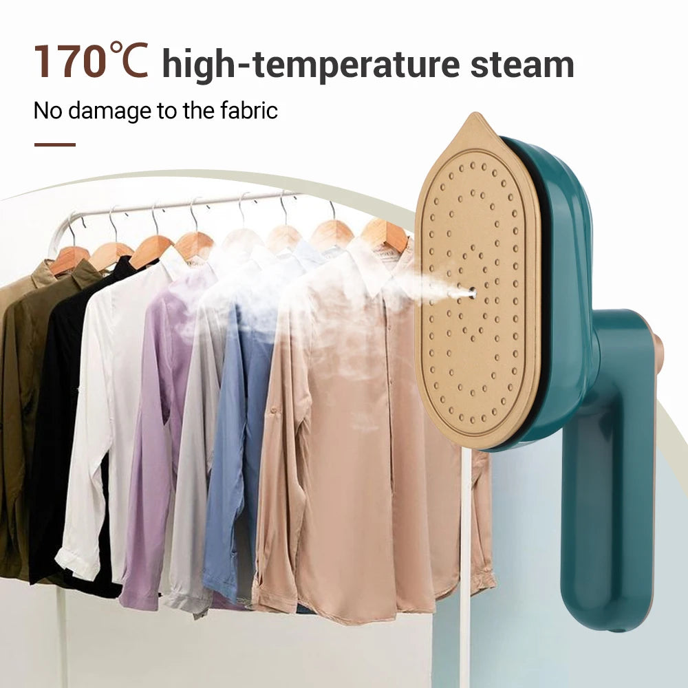 Tidesmit portable garment steamer featuring rotating head for versatile wet and dry clothes ironing at home or travel