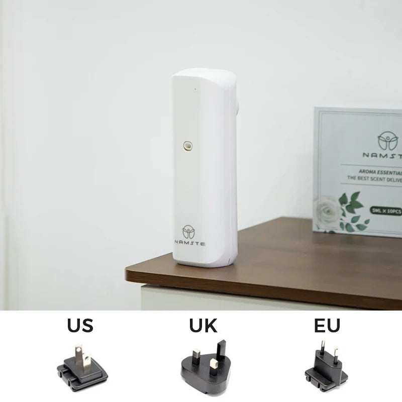 NAMSTE Plug in Wall Fragrance Diffuser Waterless Smart Flavoring Diffuser Essential Oils Home Room Fragrance Scent Air Machine
