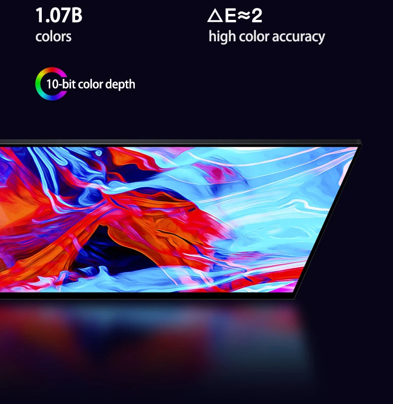 VCHANCE 16 Inch 4K UHD Touch Screen Portable Monitor 100%DCI-P3 HDR Expand Office Movie Display For PC Laptop Phone XBox Switch