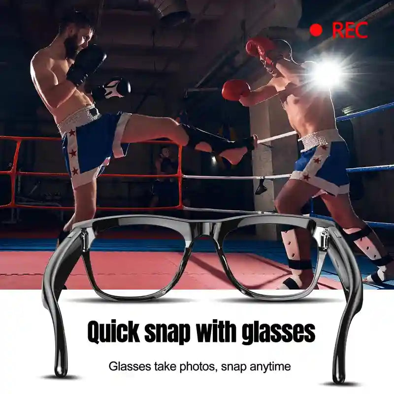 AI Smart Glasses with Spatial Audio and Integrated HD Camera Tidesmit
