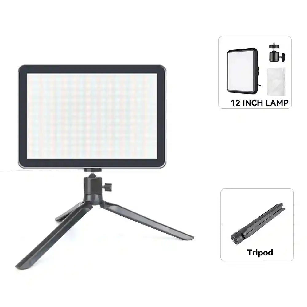 LED Ring Light with Adjustable Tripod Stand for Content Creation 12 inch lamp kit A China Mainland Tidesmit
