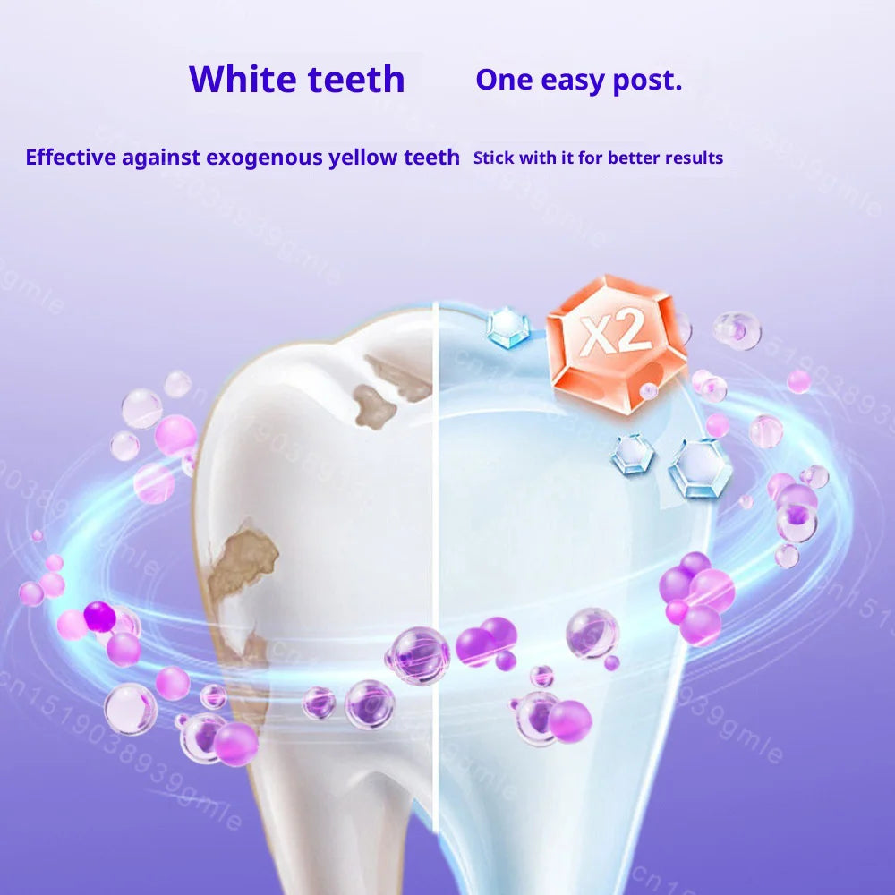 Tidesmit teeth whitening strips for plaque removal and stain reduction for brighter smiles