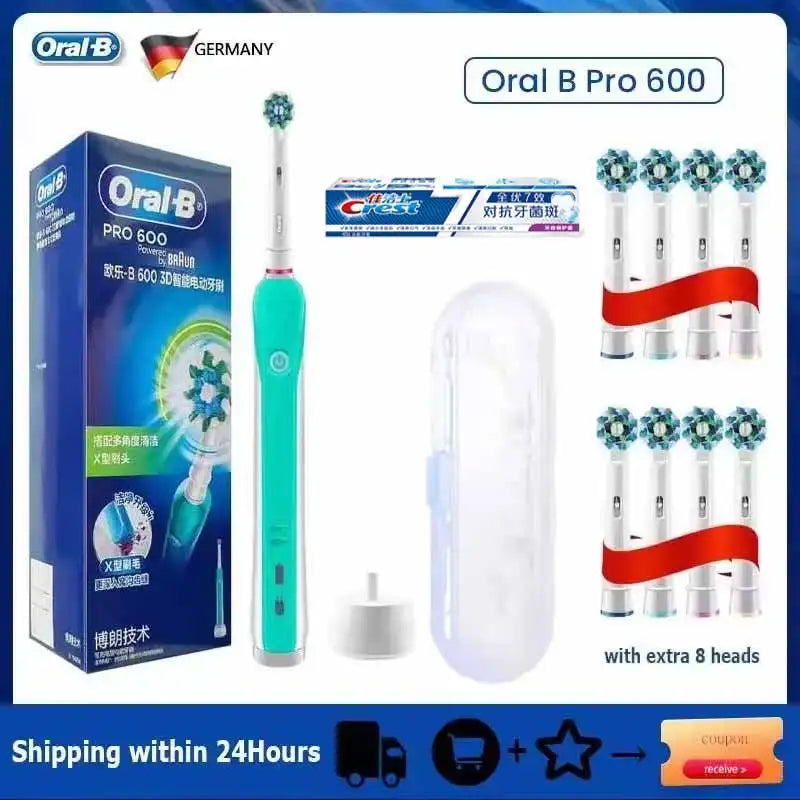 Oral B Sonic Electric Toothbrush PRO4000 RPO600 D12 Vitality Rotating Tooth Brush for Adults Oral Cares Rechargeable Waterproof