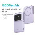 Magnetic Power Bank 10000mAh Wireless Fast Charger with PD Support 5000mAh Purple Tidesmit