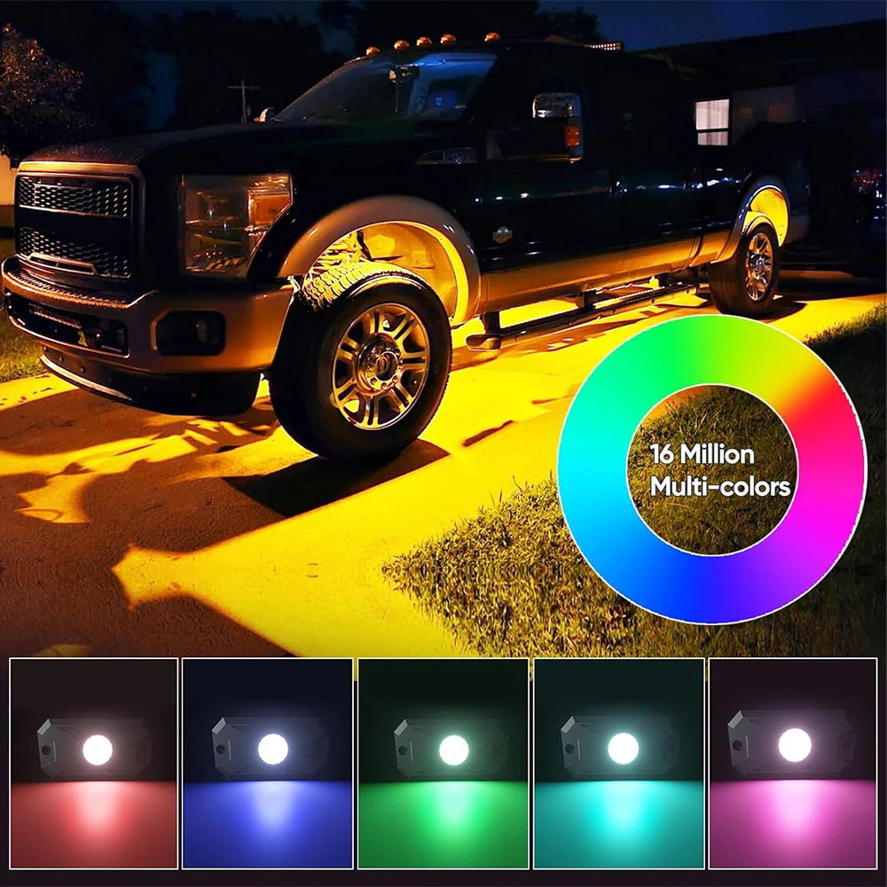 Underglow Rock Lights RGB LED Kit for Truck ATV UTV - Tidesmit Tidesmit