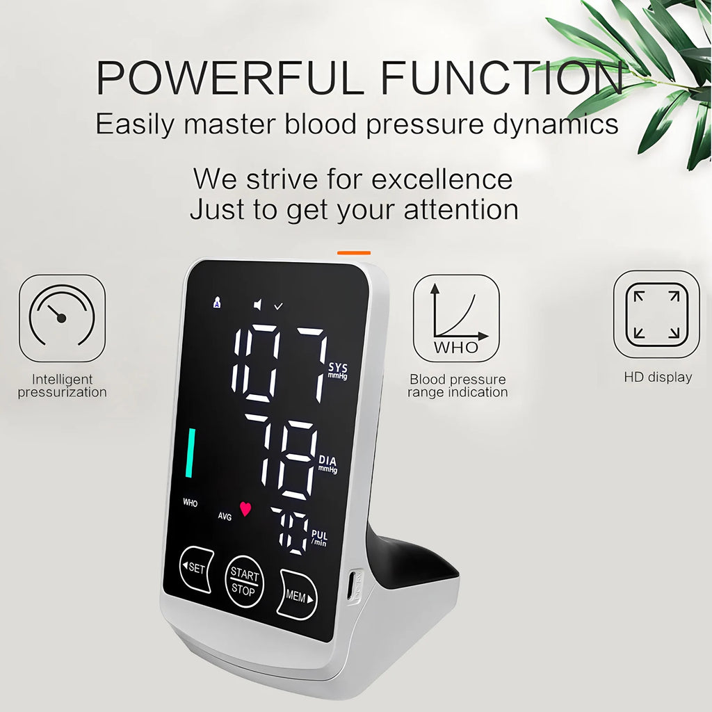 Blood Pressure Machine Arm-type Digital Blood Pressure Monitor Home Medical Sphygmomanometer Automatic Tonometer