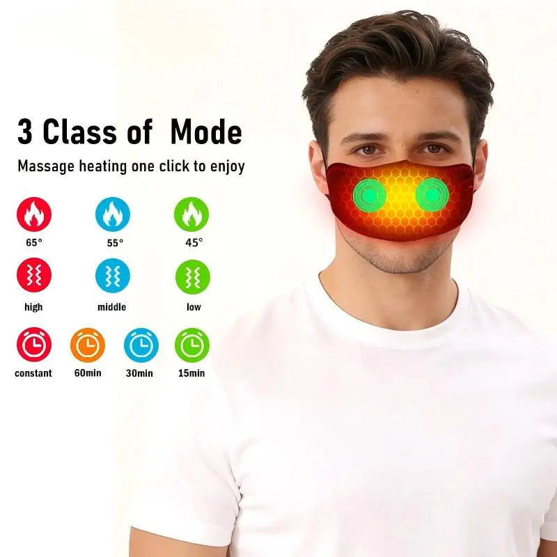 Electric Heating Nose Warmer with Massage - 3-Setting Wellness Tool Relaxation Treatment Tidesmit