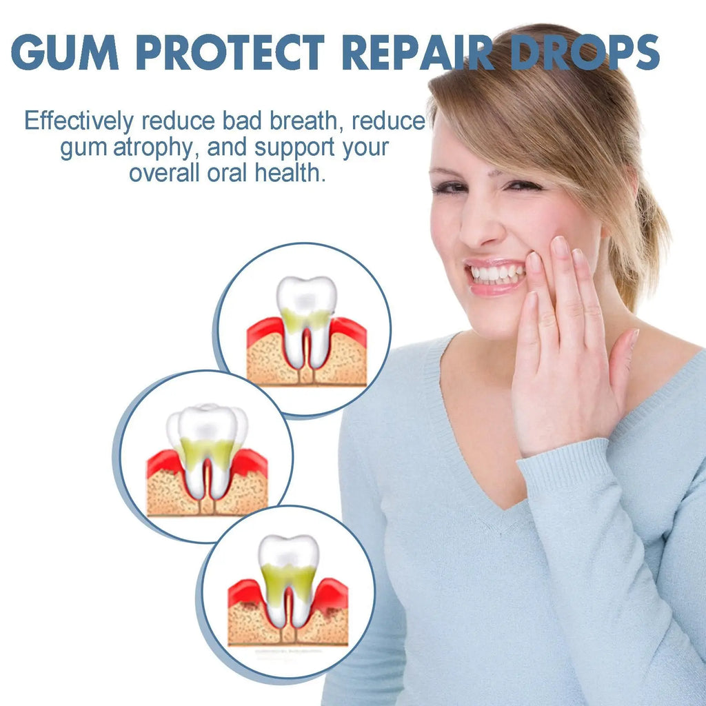 Tidesmit 50ml gum repair gel serum for sore gums, tartar removal, and deep teeth whitening care.