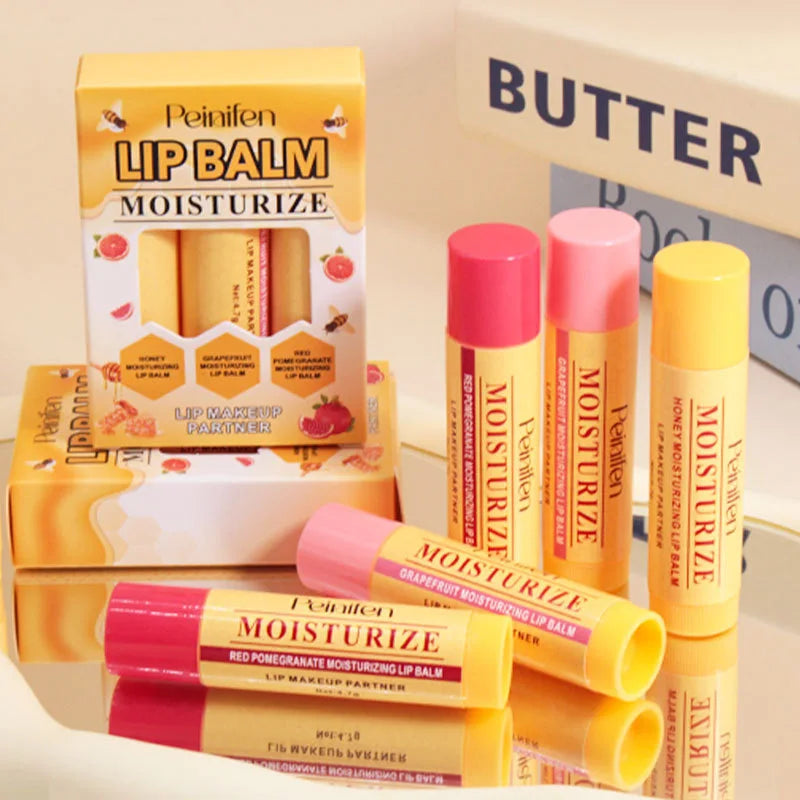 Natural Lip Balm Set - Deep Hydrating Plant-Based Lip Care Lip Care Tidesmit