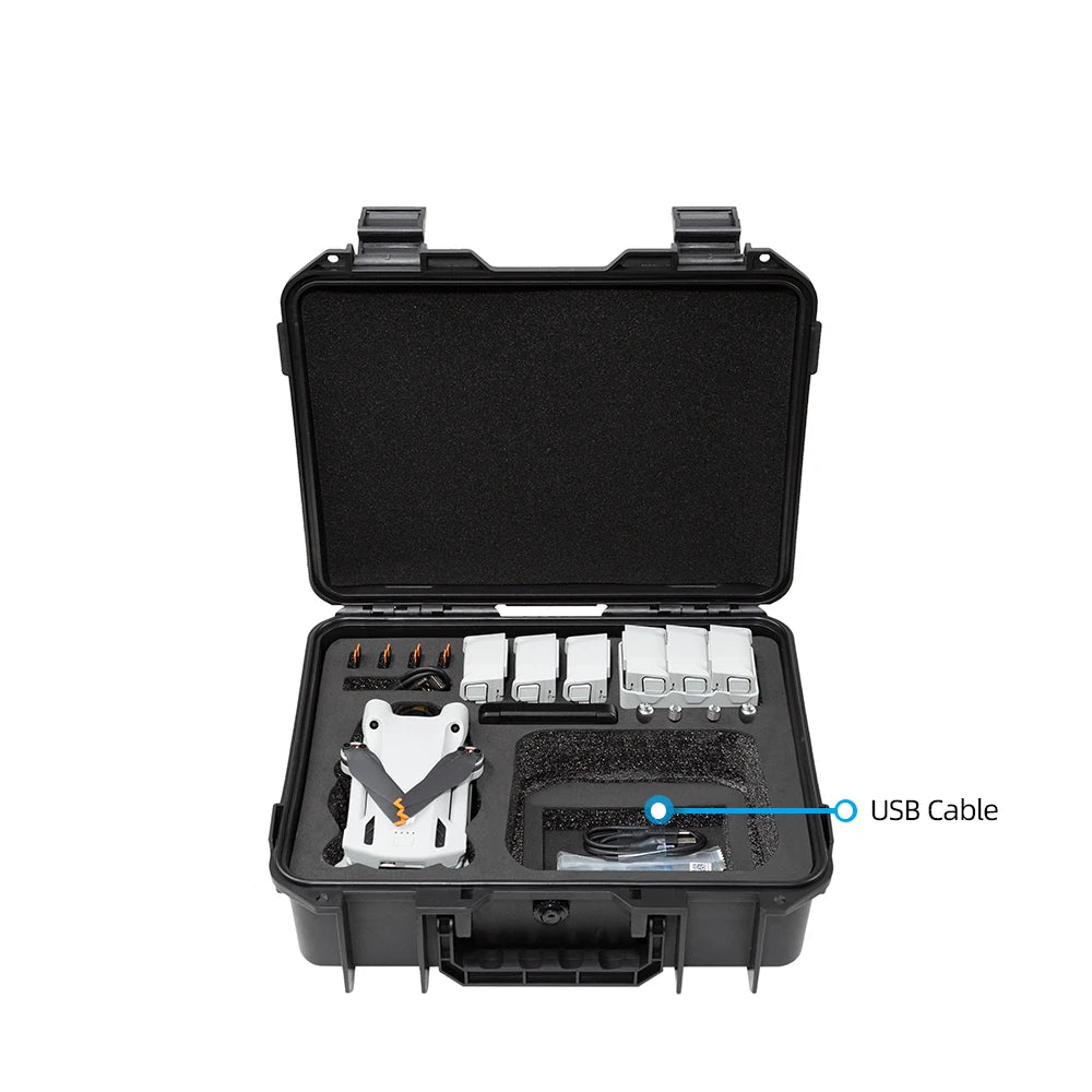 DJI Mini 3 Pro Hard Case - Waterproof Protective Storage Box Tidesmit
