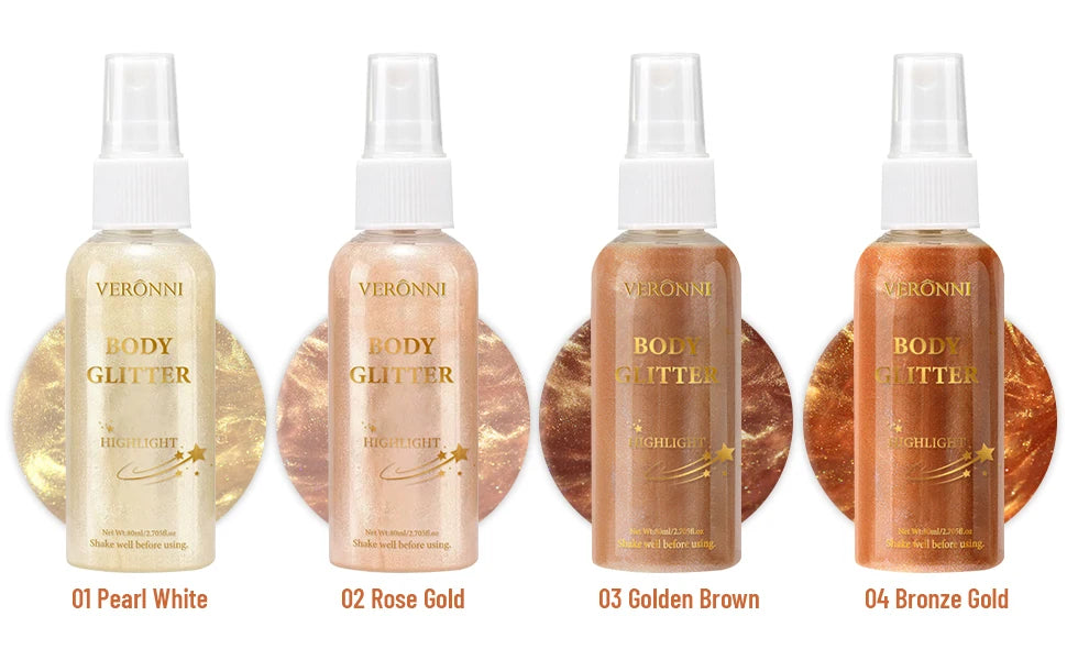 Tidesmit liquid body highlighting shimmer oil texture close-up for radiant face and body glow makeup