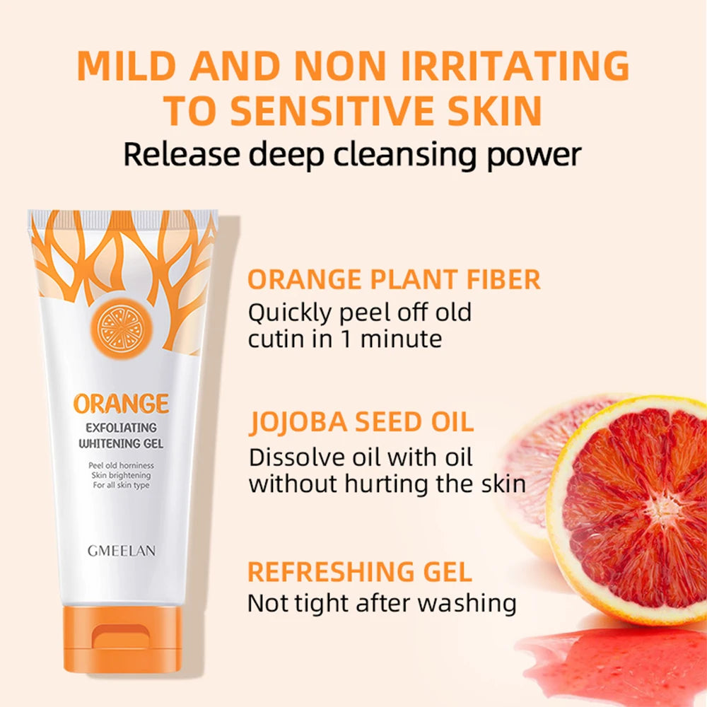 Orange Exfoliating Gel 50g - Professional Brightening & Hydration Treatment Scrubs Treatments Tidesmit