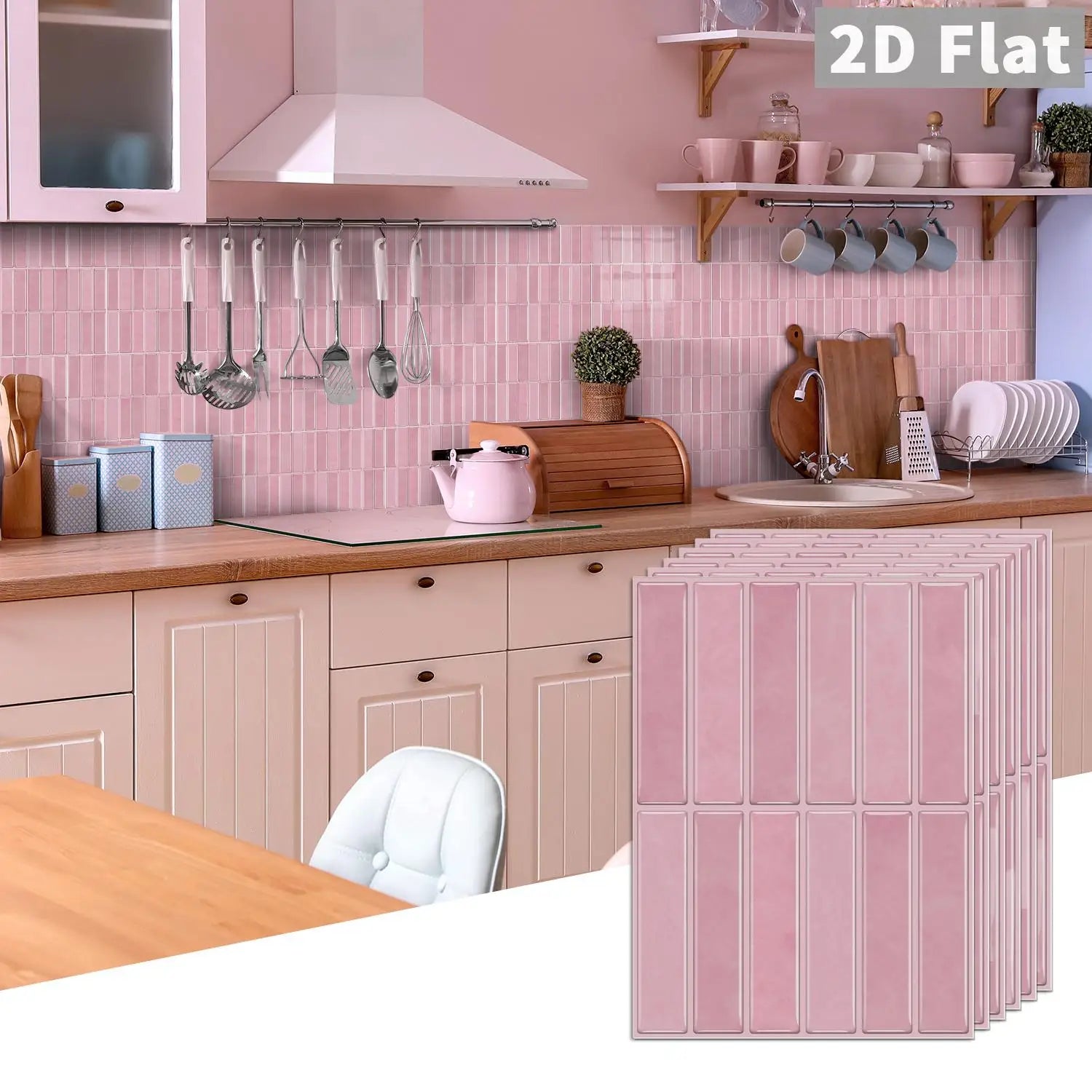 Self-adhesive tile decals, peel-and-stick tile stickers, splash-proof wall decor for kitchens and bathrooms, bedroom decor